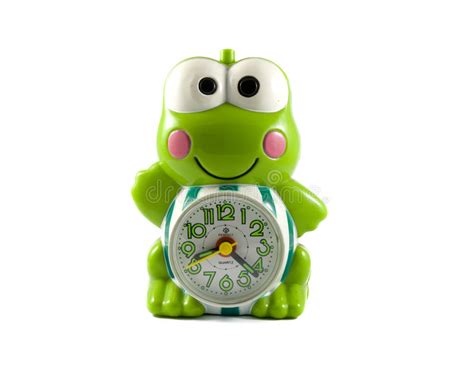 reloj en forma de rana color verde esperanza con
		el reloj en medio y con ojos caguai 